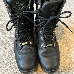 Harley-Davidson Black Ankle Biker Boots
